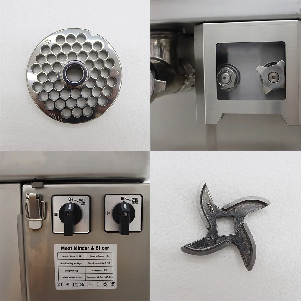 Electric 2 in 1 Meat Mincer Meat Slicer K8530