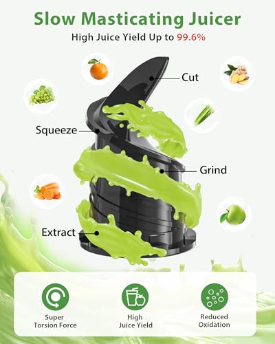 4.35" Hands Free Cold Press Juicer Q987537