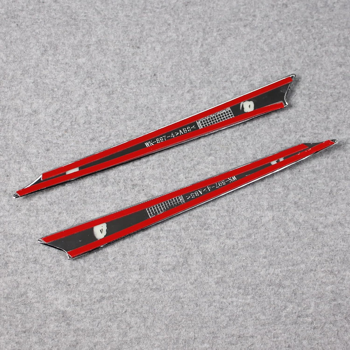 Chrome ABS Rear Trunk Lid Molding Trim Pack of 2 U118780