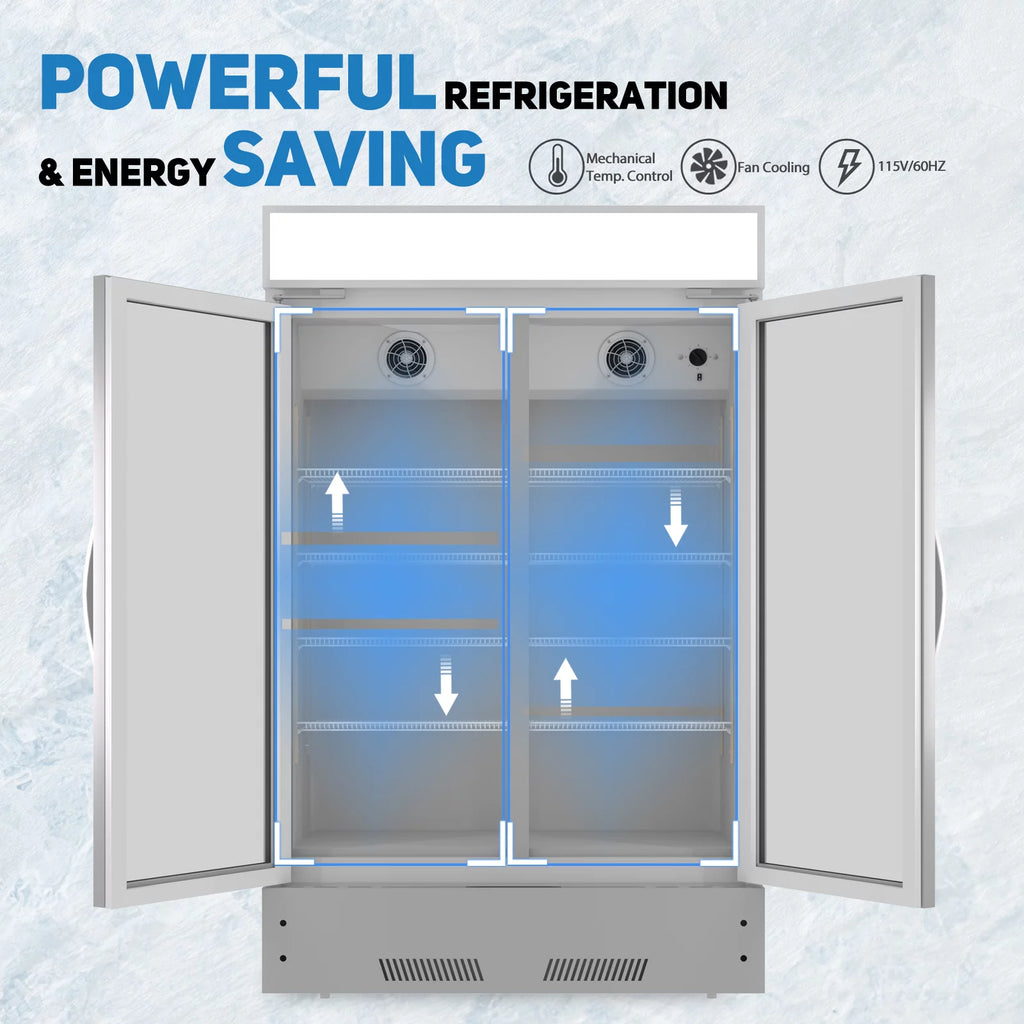 38" Glass Door Display Refrigerator 17 Cu.ft M561912