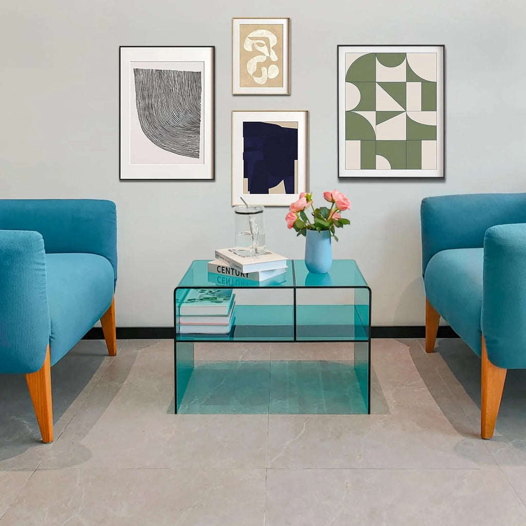 Clear Acrylic Coffee Table 2-Tier R7186