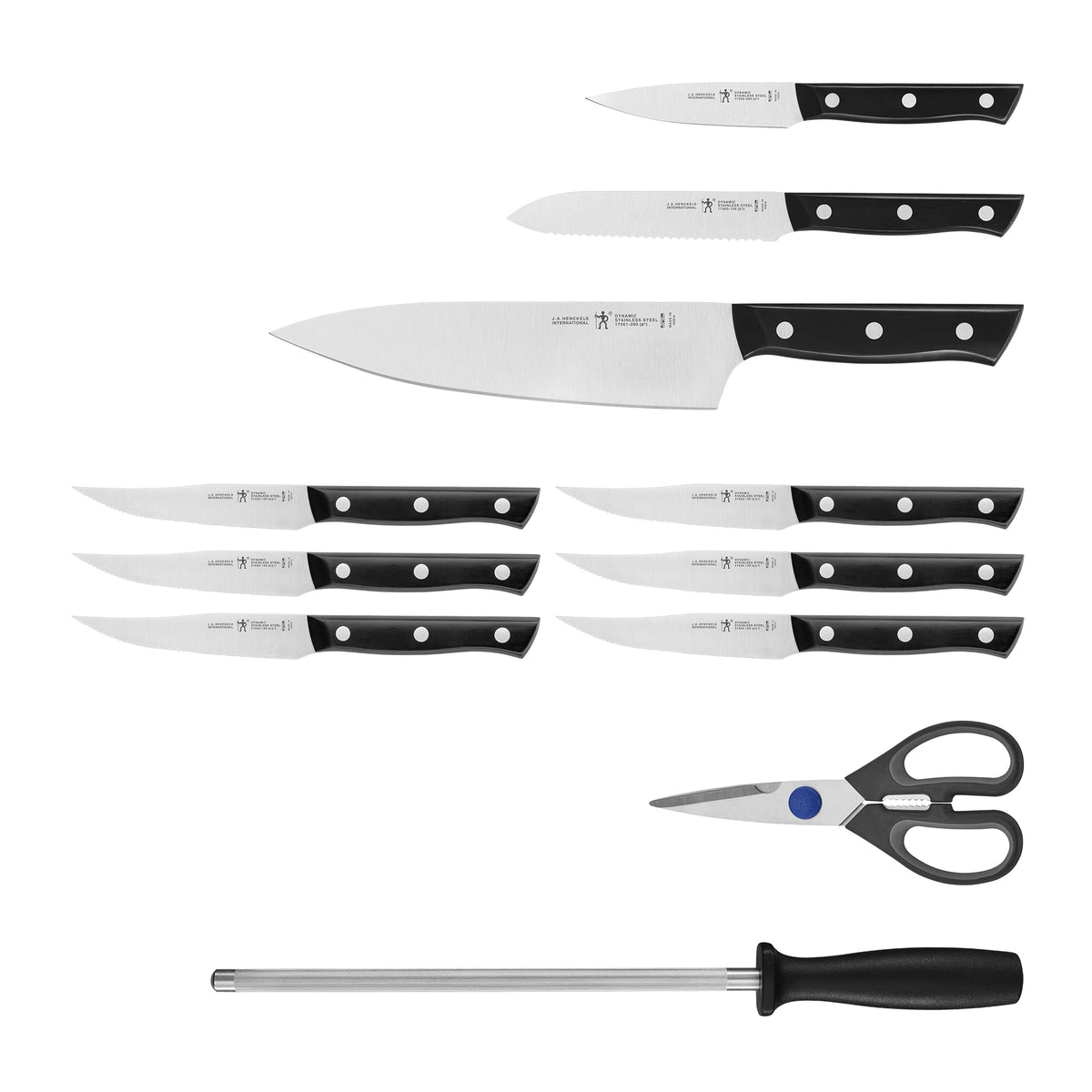 12 Pc Cutlery & Wood Block Set K890