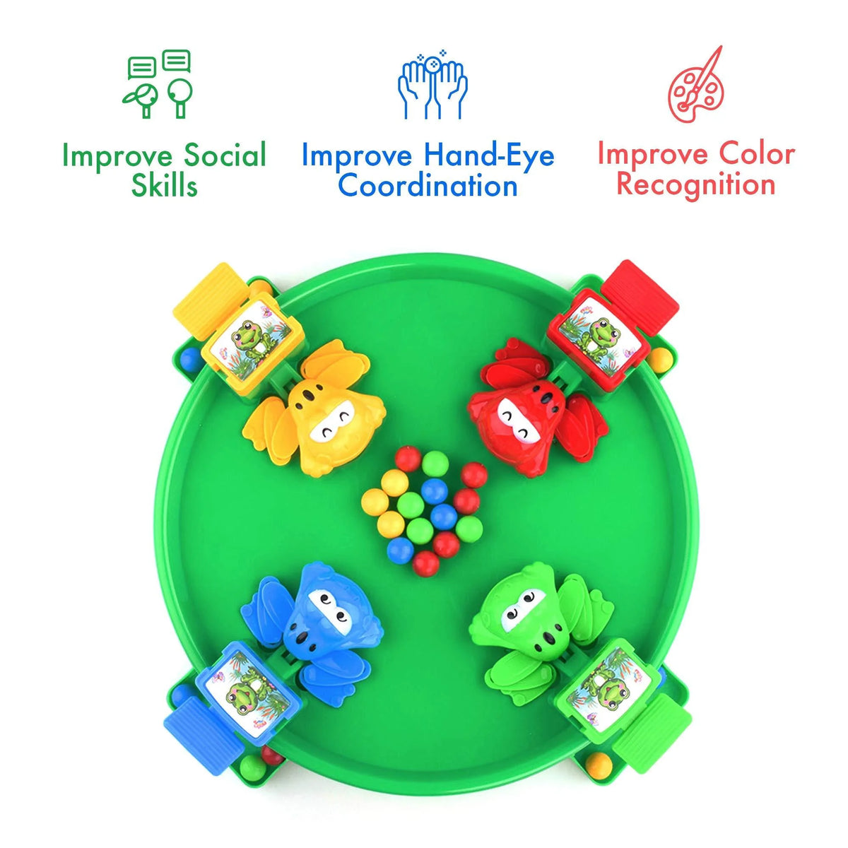 Hungry Frogs Family Board Game 4 Player N5698