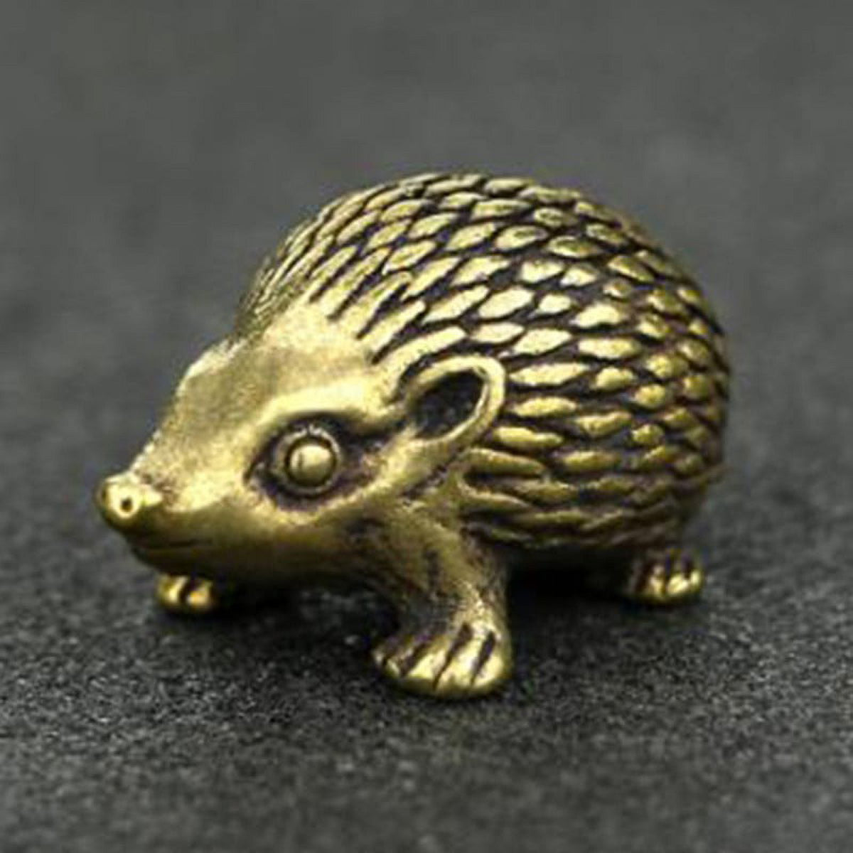 Brass Hedgehog Statue Home Decor Ornaments Y48759