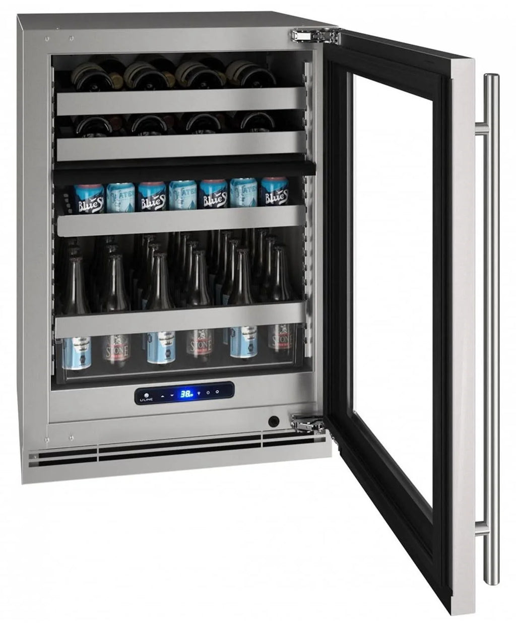 24" Wide 14 Bottle 72 Can Panel Ready Beverage Center W10736
