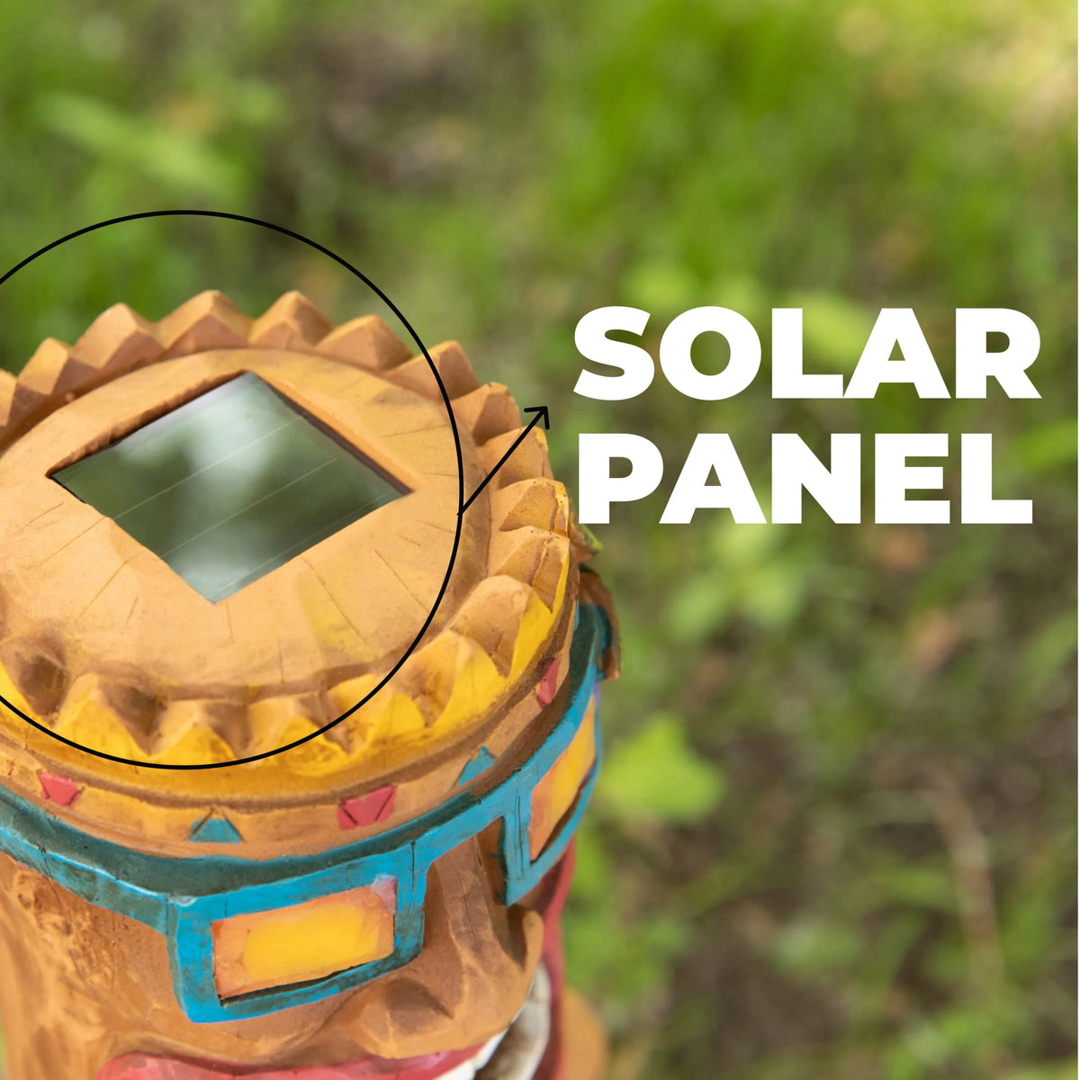 Tiki Solar Powered Led Outdoor Decor Garden X58741