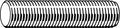 Threaded Rod, 7/16 inch-14, Stainless Steel, Plain Finish, 12 ft Length C358268