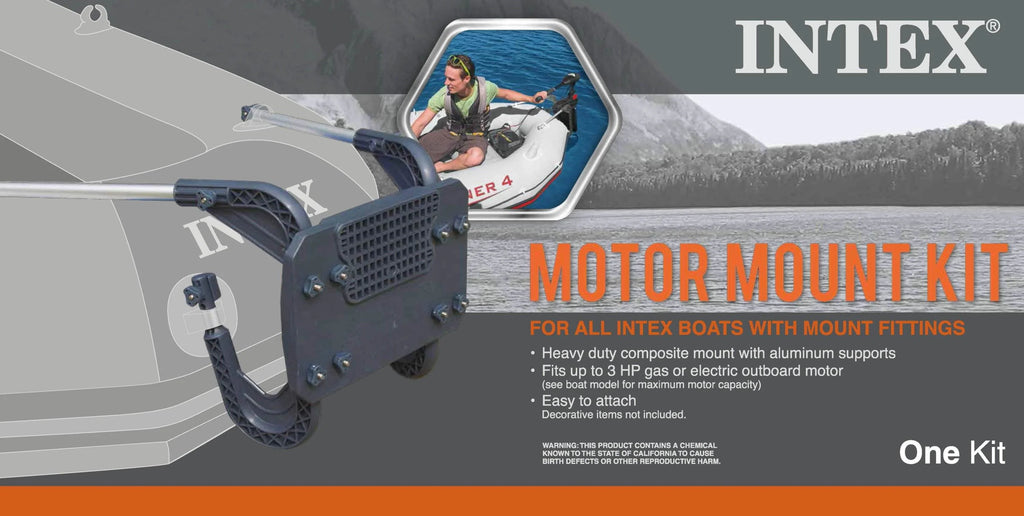 4 Inflatable Boat Set with Oars Pump Motor Mount T418096