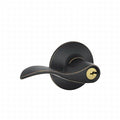 Aged Bronze Left Hand Accent Lever Storeroom Lock Z11485