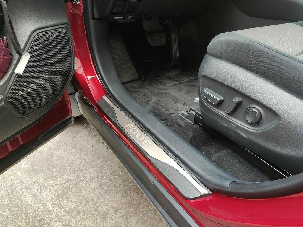 4pcs Blue Steel Door Sill Protector Trim K904934